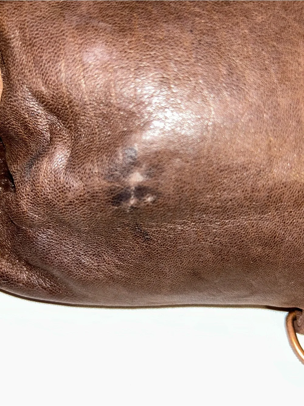 Botkier Dark Brown Leather Hobo with Top Handles and Chain Strap